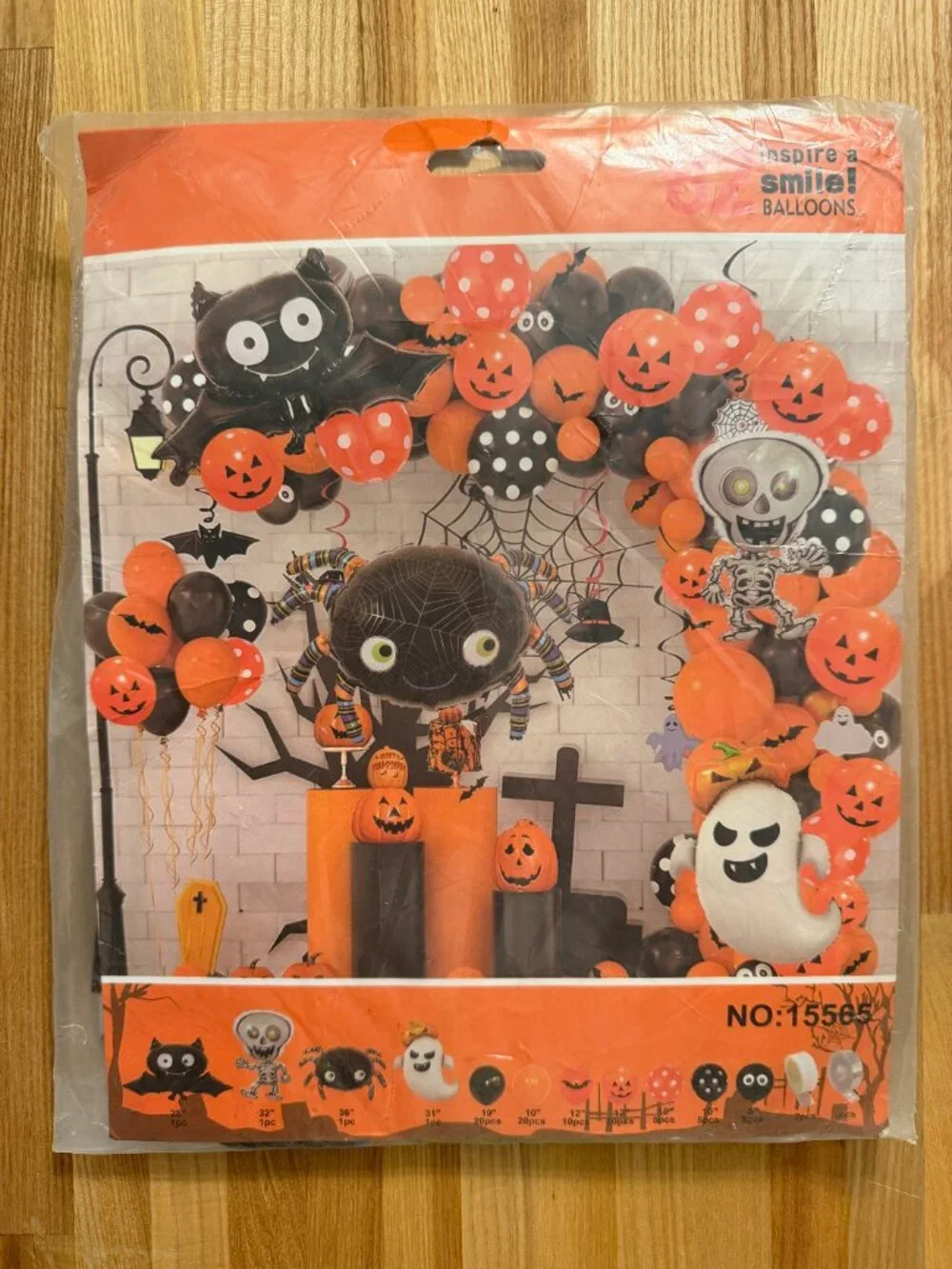 ☀️ Halloween Trunk or Treat Balloon Arch Kit SUV Garage Archway Decor NWT